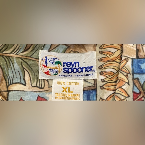 Reyn Spooner Size XL Vintage Hawaiian Print Shirt - Picture 4 of 7